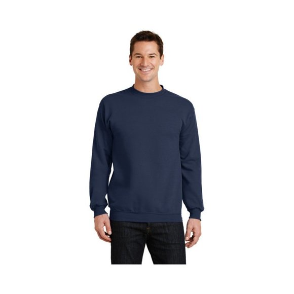 Port & Company - Core Fleece Crewneck Sweatshirt. PC78 - PC78 - Navy - Picture 1 of 5